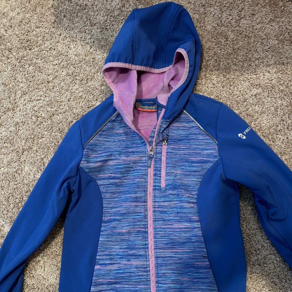 Girls Free Country Hooded Jacket XL